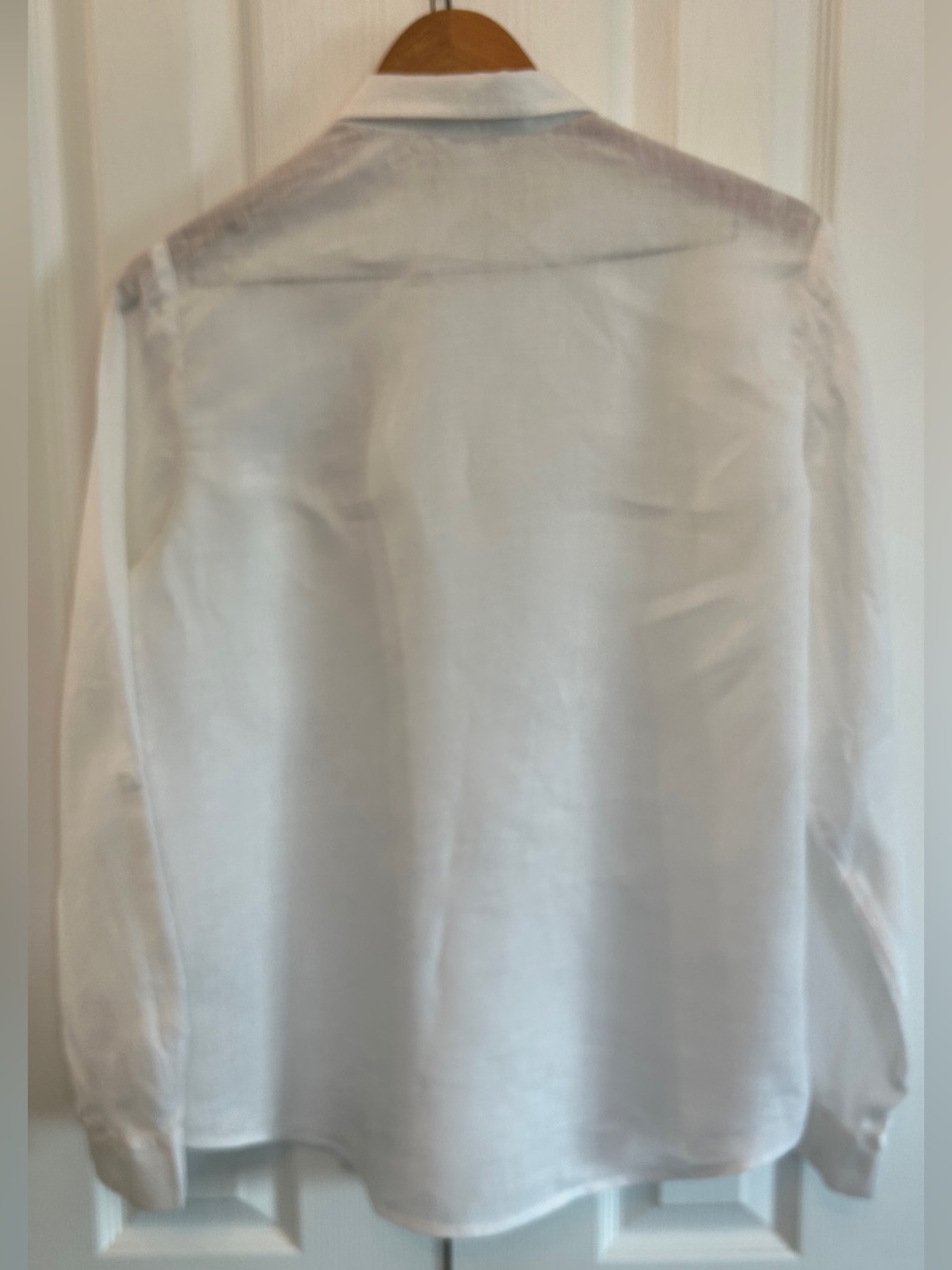 RW&CO 100% Linen Long Sleeve Button Down Blouse Women's M EUC - Picture 7 of 7